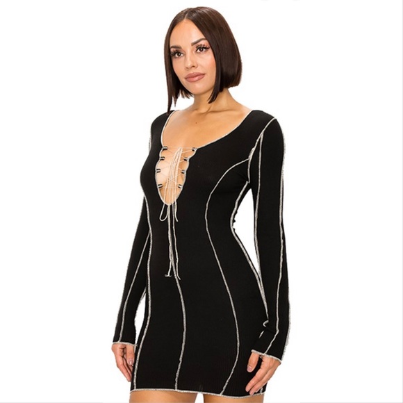 😎 Contrast Stitch Knit Mini 😎 - Picture 2 of 6